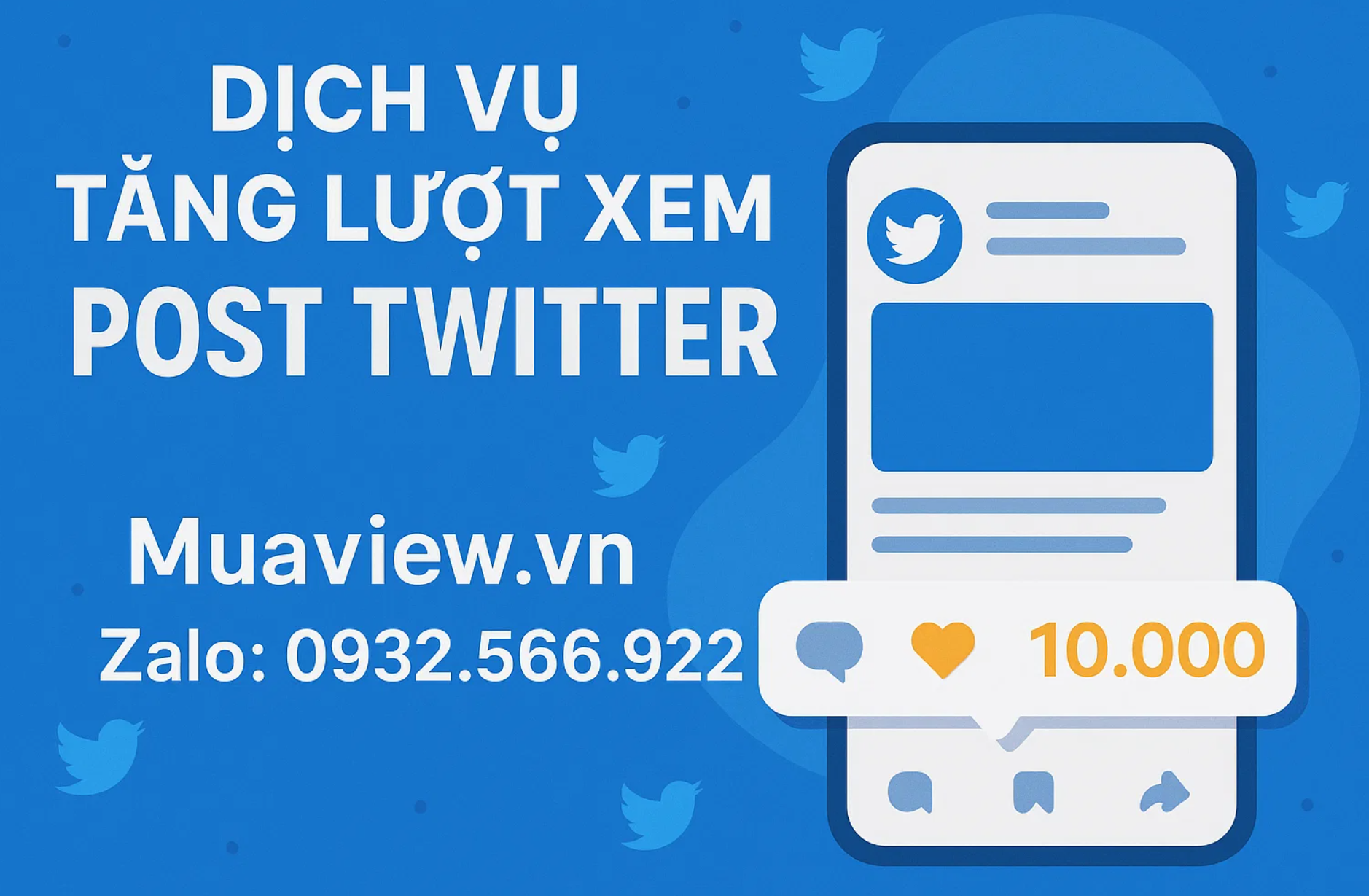 Dịch vụ Tăng View Twitter (X) - Khuếch Đại Tầm Ảnh Hưởng 2026