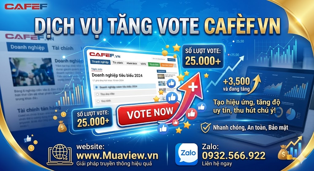 Dịch Vụ Tăng Vote CafeF.vn - Nâng Tầm Vị Thế Doanh Nghiệp Tại AGM Awards 2026
