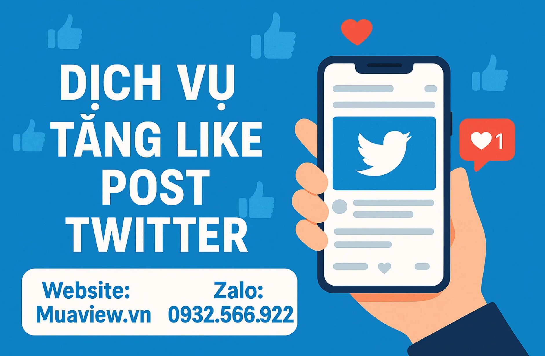 Dịch vụ Tăng Like (Thích) Tweet trên X (Twitter) - Xây Dựng Tín Nhiệm 2026