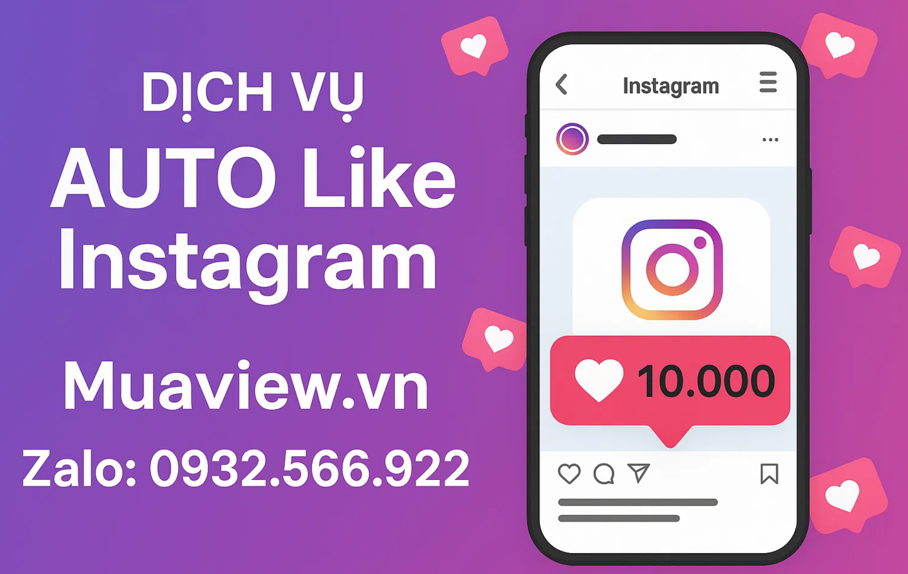 Dịch vụ Auto Like Instagram VIP Like - Xây Dựng Thương Hiệu Ổn Định 2026