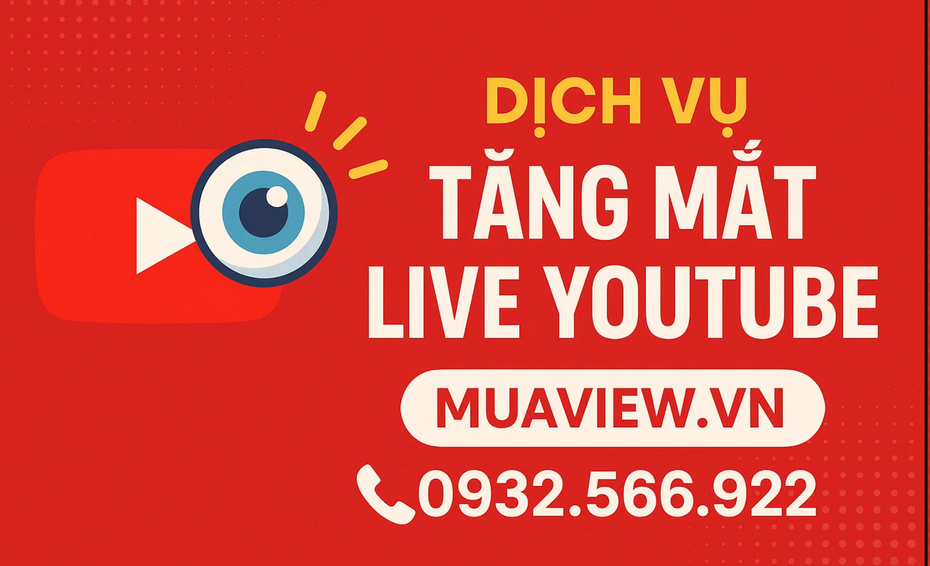Dịch Vụ Tăng Mắt Livestream Youtube - Chìa Khóa Ăn Đề Xuất 2026