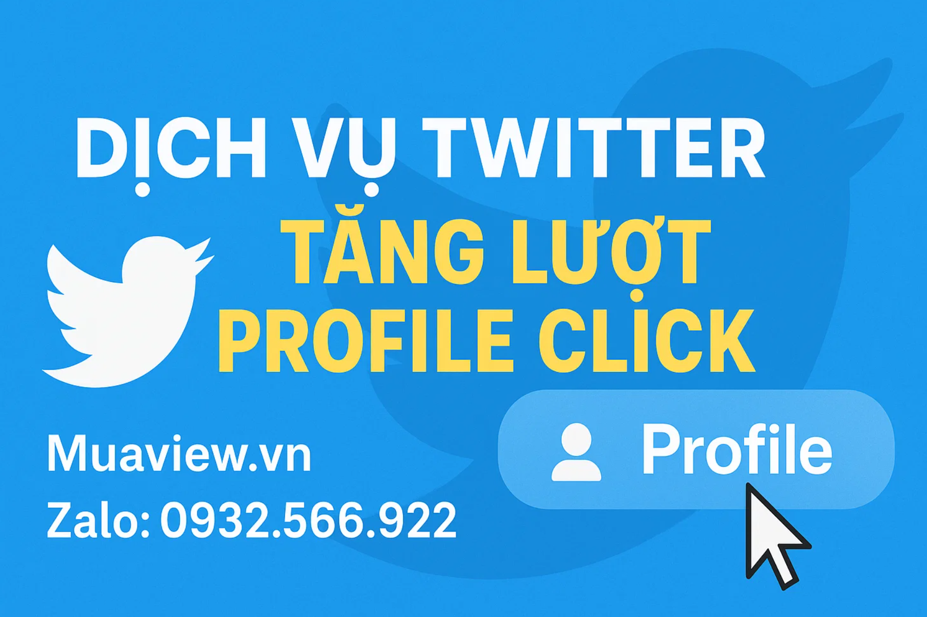 Dịch vụ Tăng Profile Click Twitter (X) - Tín Hiệu Thẩm Quyền Tác Giả 2026