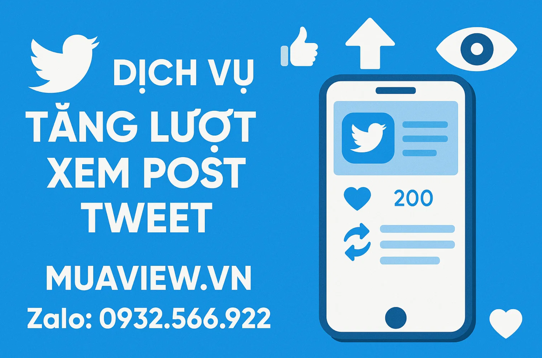 Dịch vụ Tăng View Tweet trên X (Twitter) - Khuếch Đại Tầm Ảnh Hưởng 2026