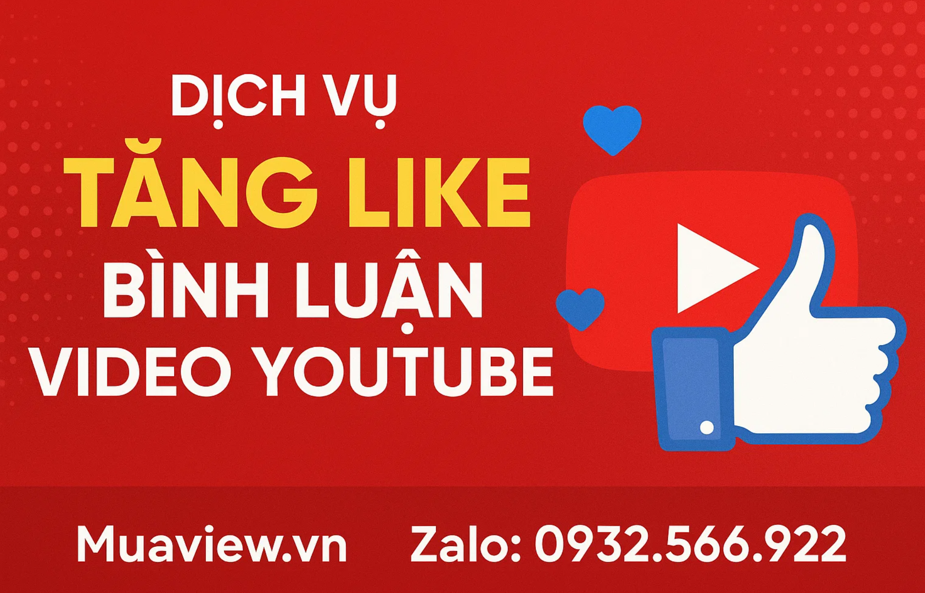 Dịch vụ Tăng Like Comment Youtube - Đưa Bình Luận Lên Top 2026