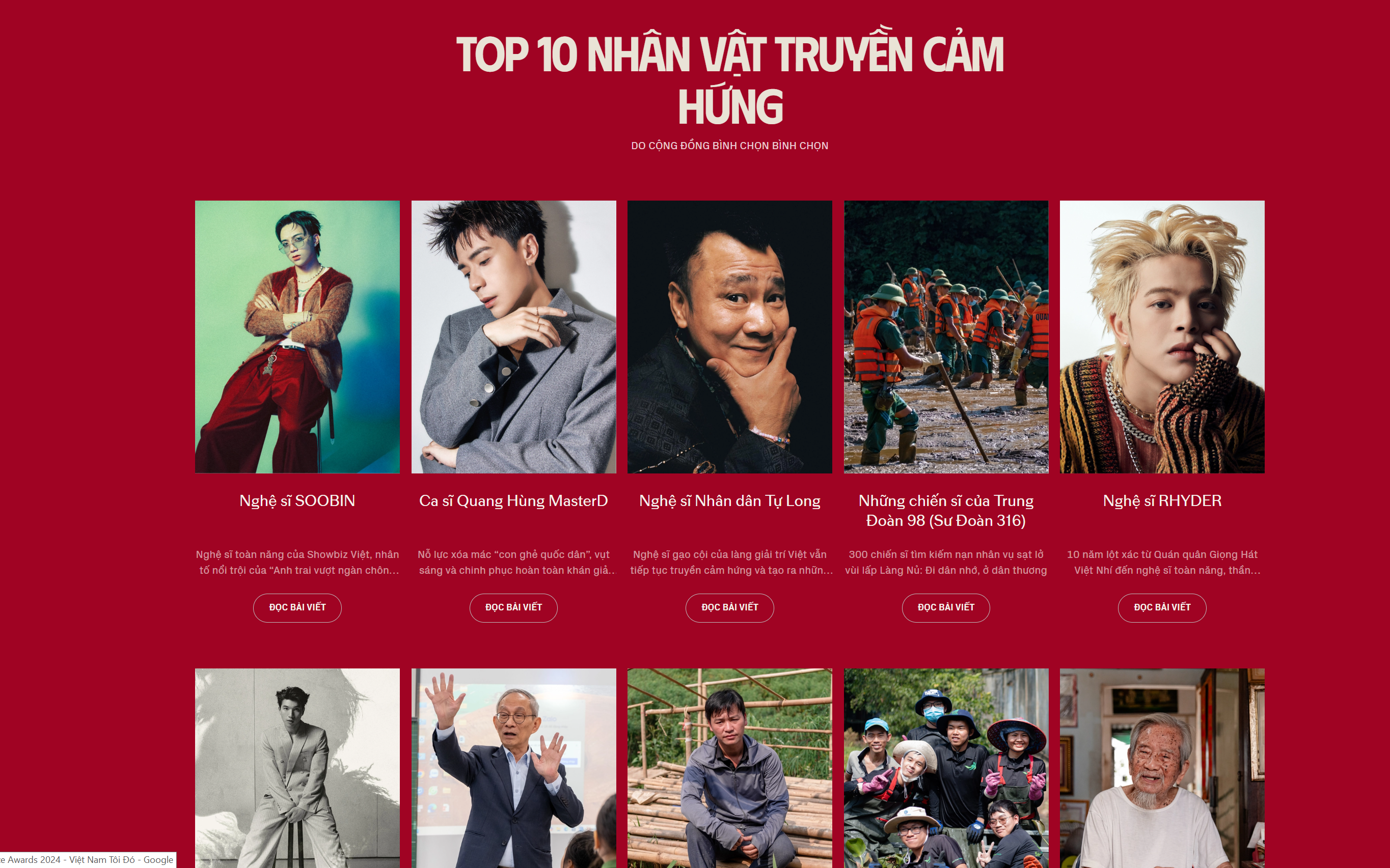 Dịch vụ Tăng Vote WeChoice Awards 2025 (WCA) - Chạm Đỉnh Vinh Quang, Lan Tỏa Cảm Hứng