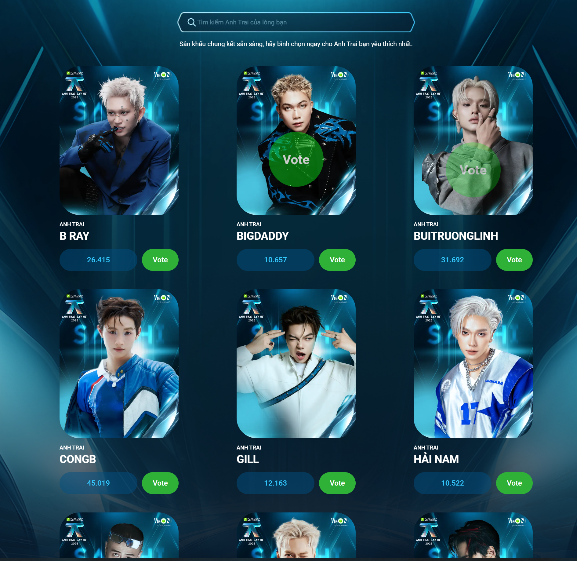 Dịch vụ Tăng Vote Voting.vieon.vn - Đưa Thần Tượng Chạm Đỉnh Vinh Quang 2026