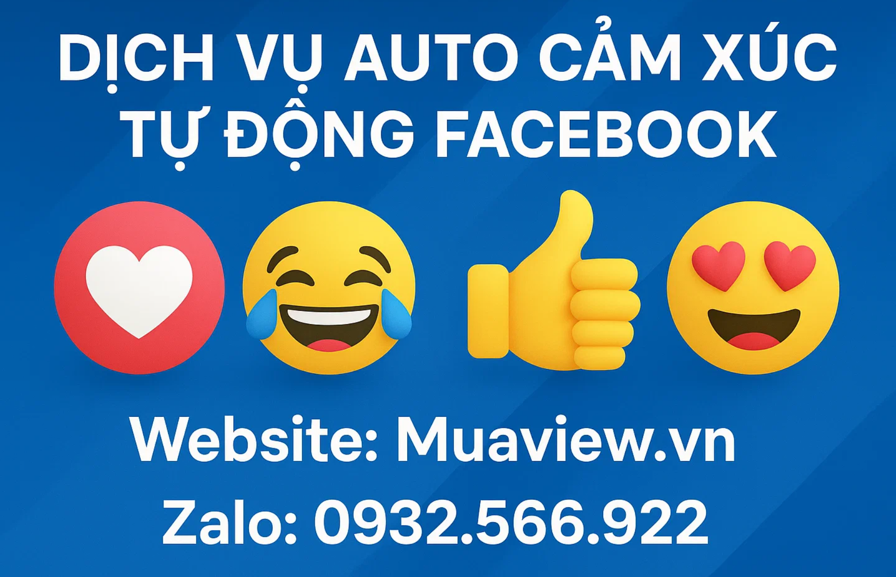 Dịch vụ Auto Cảm Xúc Facebook VIP Reaction Tự Động 2026