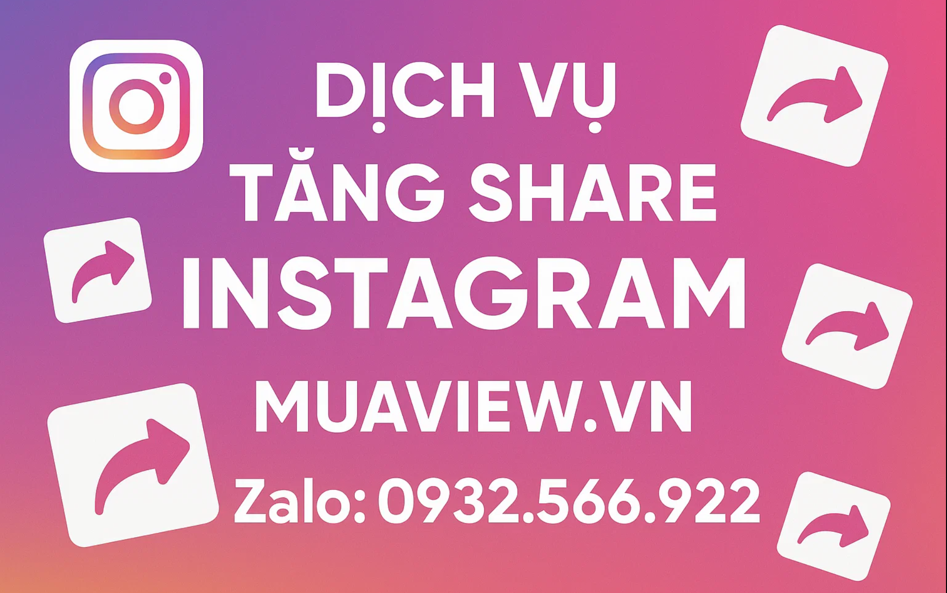 Dịch vụ Tăng Share Instagram - Chìa Khóa Viral, Khuếch Đại Reich 2026